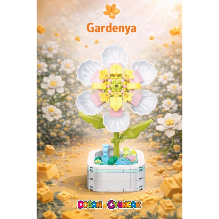 Mikro Blok Gardenya Çiçek Lego - Lego Setleri Mini Lego - Çiçek Lego - Blossom Çiçek Lego