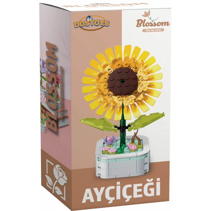 Mikro Blok Ayçiçeği Çiçek Lego - Lego Setleri Mini Lego - Çiçek Lego - Blossom Çiçek Lego