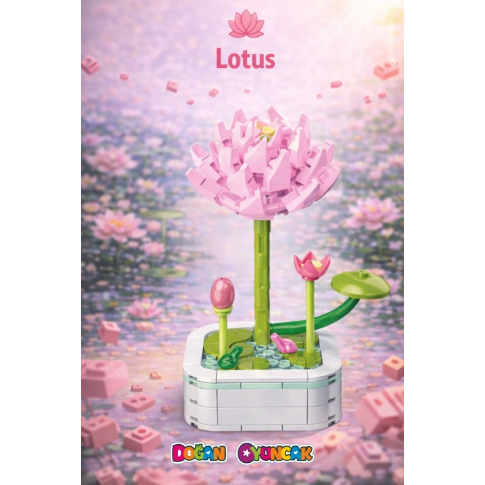 Mikro Blok Lotus Çiçek Lego - Lego Setleri Mini Lego - Çiçek Lego - Blossom Çiçek Lego