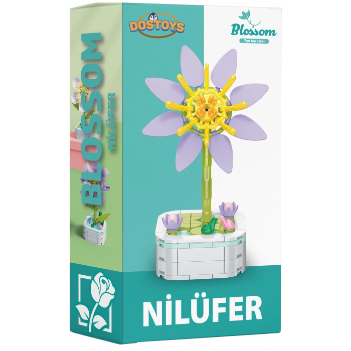 Mikro Blok Nilüfer Çiçek Lego - Lego Setleri Mini Lego - Çiçek Lego - Blossom Çiçek Lego