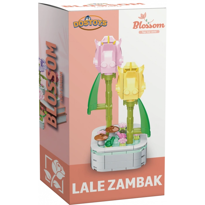 Mikro Blok Lale Zambak Çiçek Lego - Lego Setleri Mini Lego - Çiçek Lego - Blossom Çiçek Lego