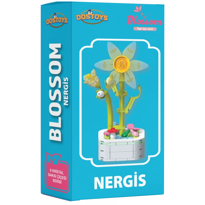 Mikro Blok Kristal Nergis Çiçek Lego - Lego Setleri Mini Lego - Çiçek Lego - Blossom Çiçek Lego