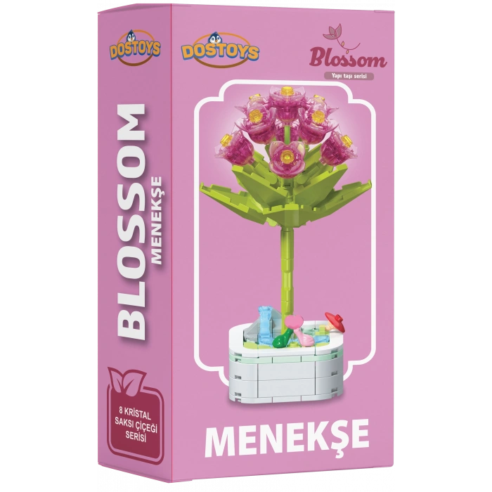 Mikro Blok Kristal Menekşe Çiçek Lego - Lego Setleri Mini Lego - Çiçek Lego - Blossom Çiçek Lego