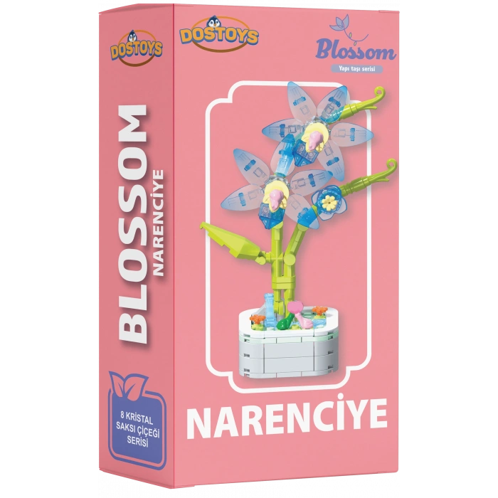Mikro Blok Kristal Narenciye Çiçek Lego - Lego Setleri Mini Lego - Çiçek Lego - Blossom Çiçek Lego
