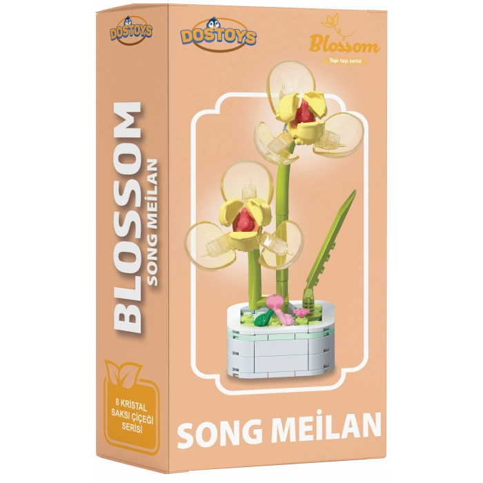 Mikro Blok Kristal Song Meilan Çiçek Lego - Lego Setleri Mini Lego - Çiçek Lego - Blossom Çiçek Lego