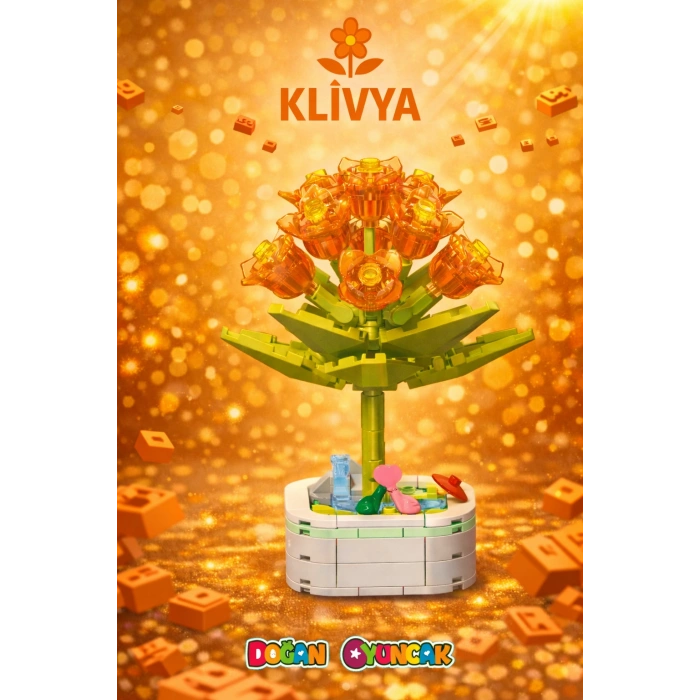 Mikro Blok Kristal Klivya Çiçek Lego - Lego Setleri Mini Lego - Çiçek Lego - Blossom Çiçek Lego