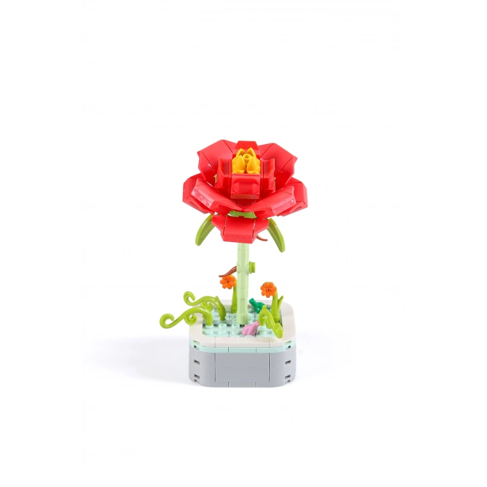 Mikro Blok Şakayık Çiçek Lego - Lego Setleri Mini Lego - Çiçek Lego - Blossom Çiçek Lego