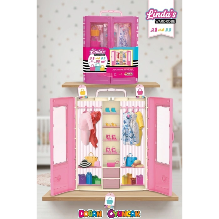 Lindanın Gardırobu - Barbie Dolap - Barbie Giysi Dolabı - Barbie Gardırop - Barbienin Kıyafet Dolap - Gardrop - Lindanın Gardrobu