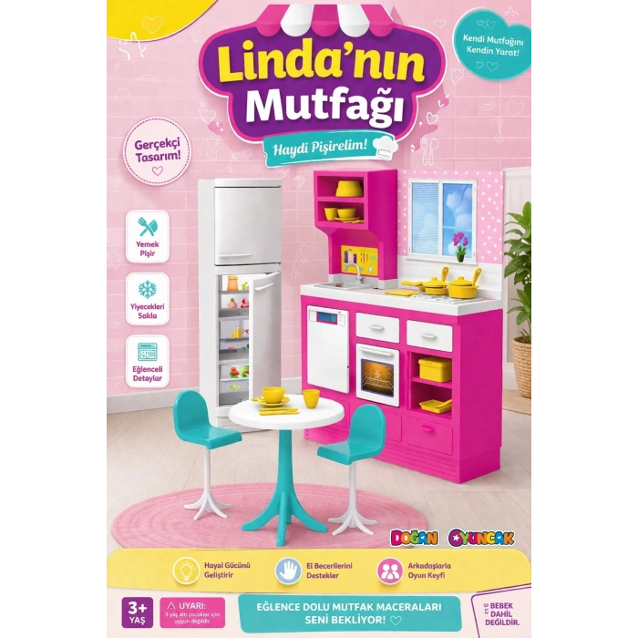 Lindanın Mutfağı - Mutfak Oyuncak - Mutfak Seti - Barbie Mutfak Seti
