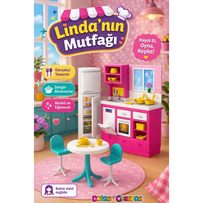 Lindanın Mutfağı - Mutfak Oyuncak - Mutfak Seti - Barbie Mutfak Seti