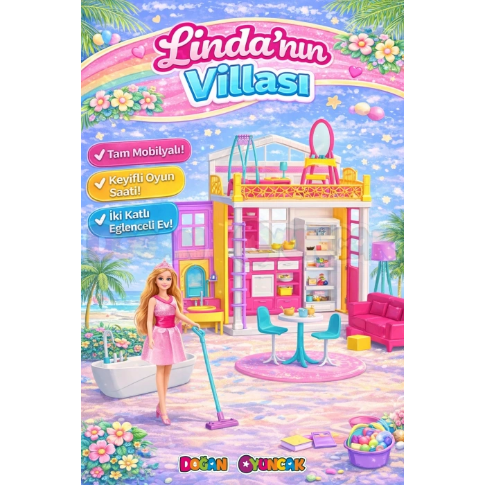 Lindanın Villa Evi - Villa Oyuncak - Lindanın Villa Seti - Barbie Villa Evi Seti