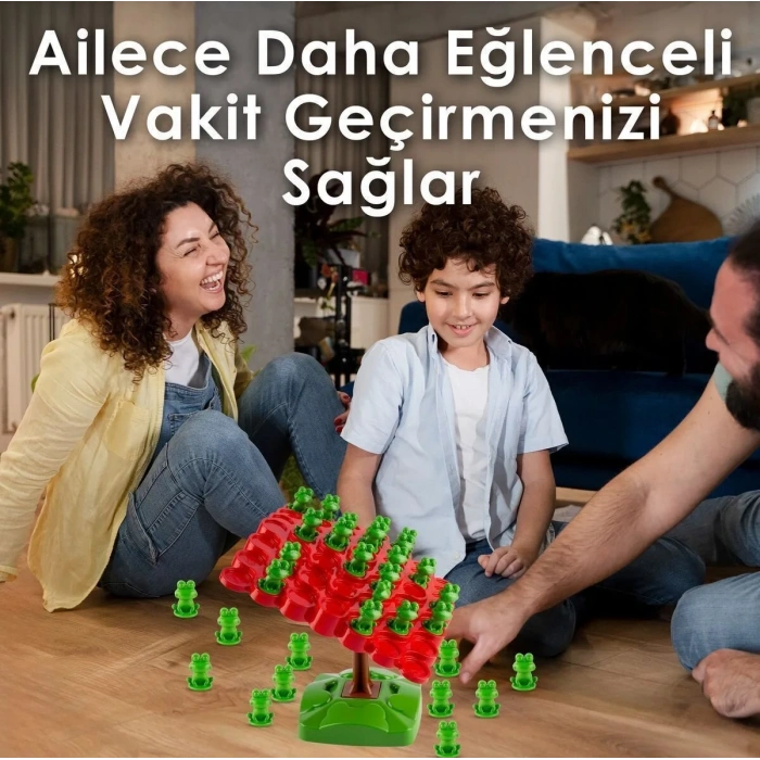 Kurbağa Denge Oyunu - Eğitici Oyuncak Kurbağa Ağacı Denge Oyunu - Strateji Oyunu