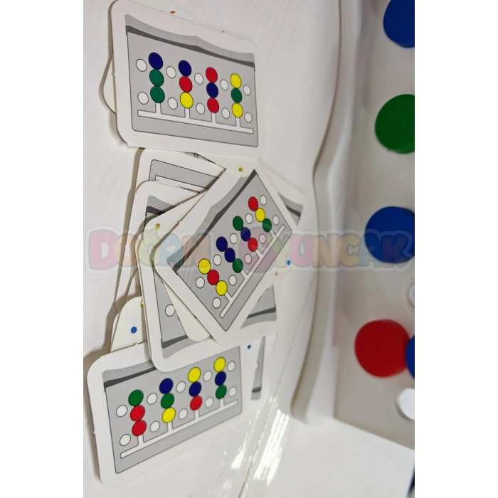 Renk Hafıza Oyunu - Rubik Abaküs Montessori Zeka Oyunu Eğitici Oyuncak