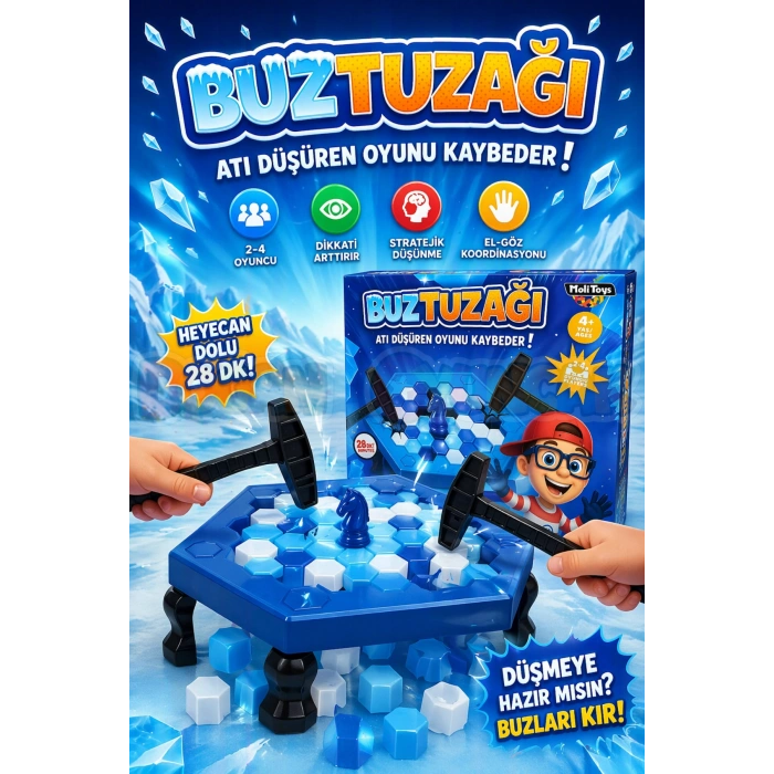 Moli Buz Tuzağı Oyunu - Akıl ve Zeka Oyunu - Buz Tuzağı Oyunu - Strateji Oyunu