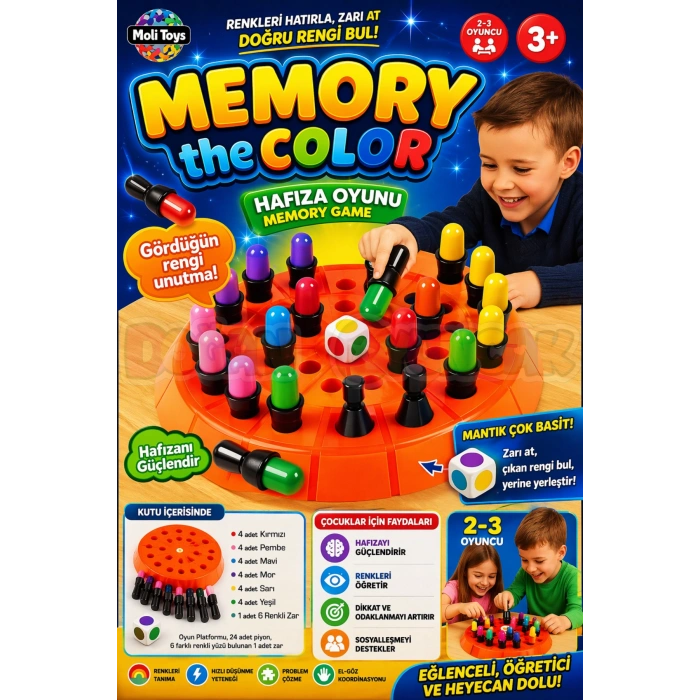 Memory the Color Hafıza Oyunu - Hafıza Oyunu Akıl ve Zeka Oyunu Rengi Bul Oyunu