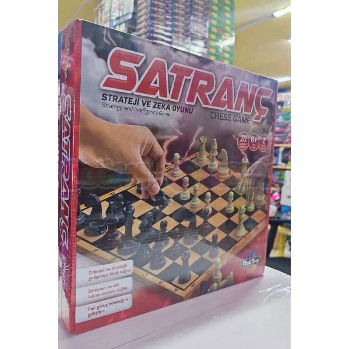 Ahşap Satranç Oyunu - Akıl ve Zeka Oyunu - Moli Satranç Oyunu - Strateji Oyunu
