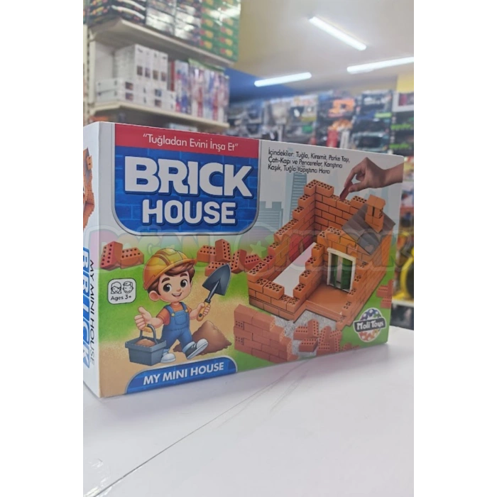 Brick House Minyatür Inşaat Seti - Tuğla İnşaat Seti Ev Yapma Seti Kiramit Seti