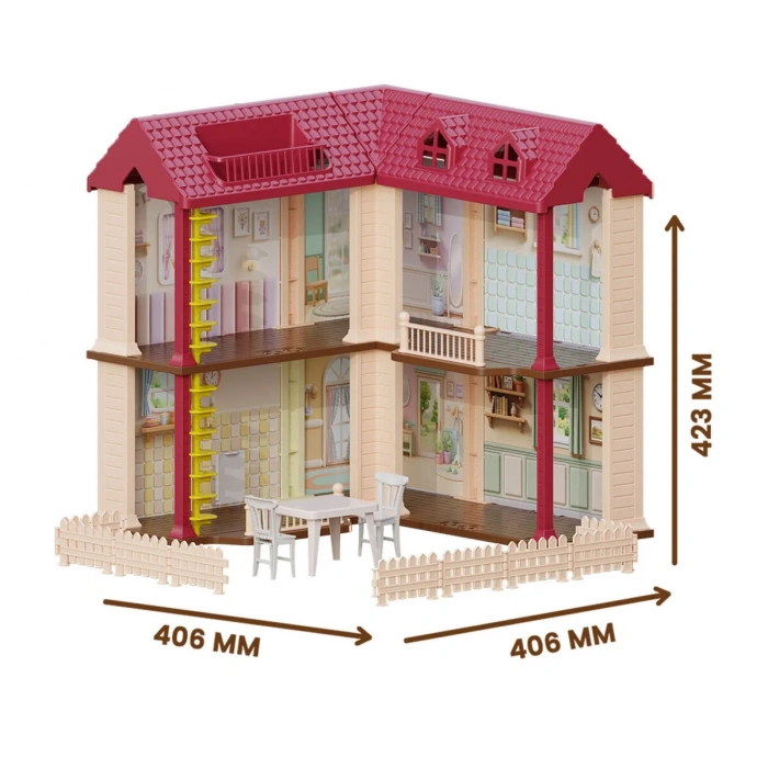 Doğa Ailesi Villa Evi Oyuncak Ev - Tavşan Ailesi Oyun Evi Tavşan Tatil Evi Sylvanian Evi