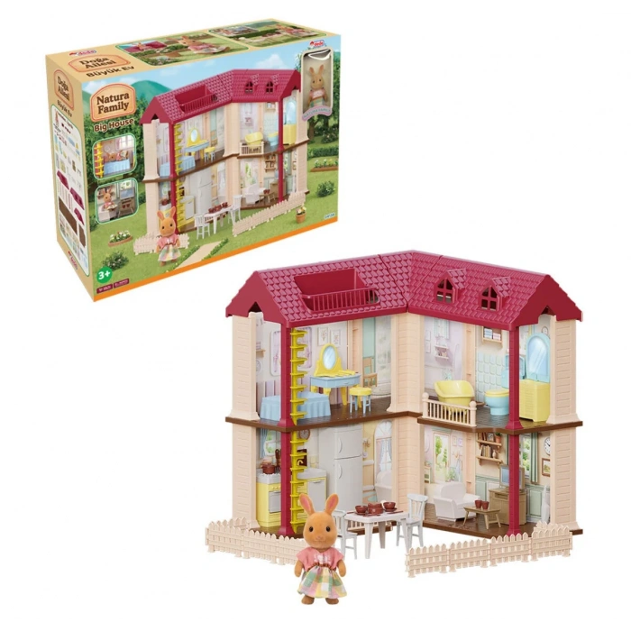 Doğa Ailesi Villa Evi Oyuncak Ev - Tavşan Ailesi Oyun Evi Tavşan Tatil Evi Sylvanian Evi