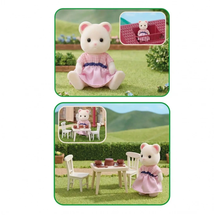 Doğa Ailesi Köy Evi Oyuncak Ev - Tavşan Ailesi Oyun Evi Tavşan Tatil Evi Sylvanian Evi