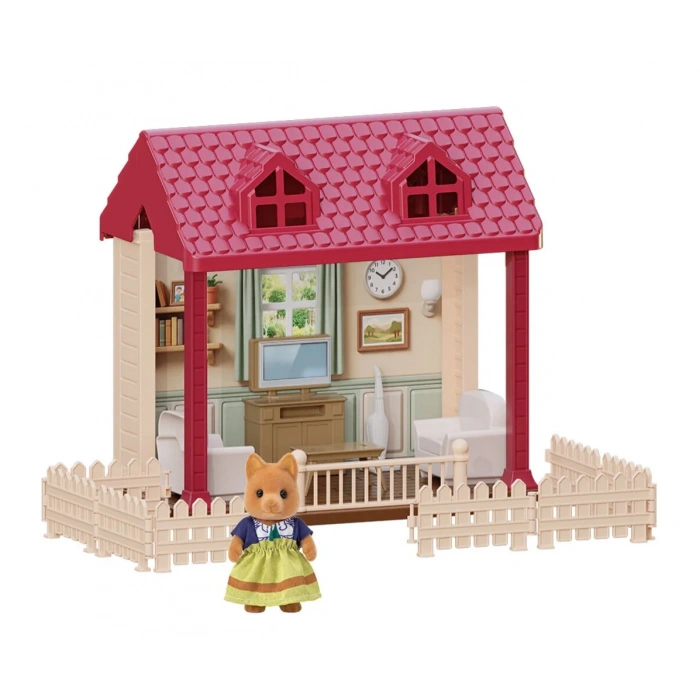 Doğa Ailesi Kır Evi Oyuncak Ev - Tavşan Ailesi Oyun Evi Tavşan Tatil Evi Sylvanian Evi