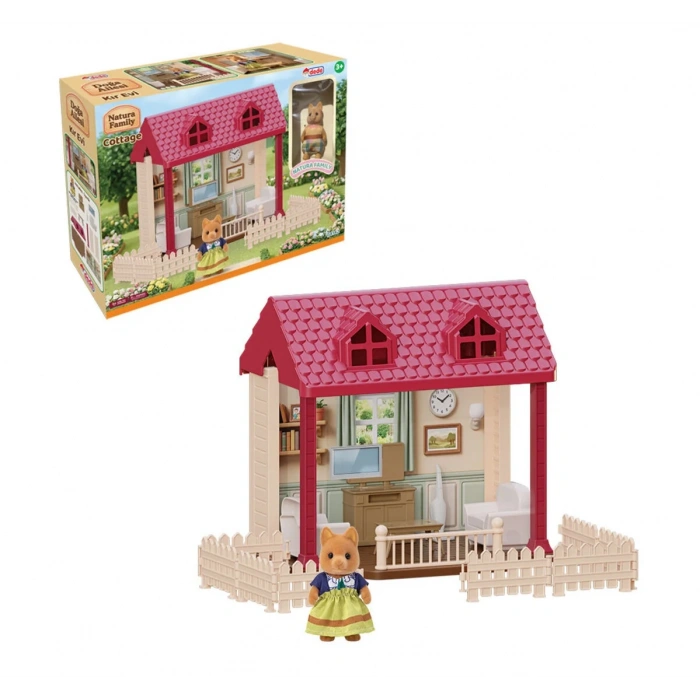 Doğa Ailesi Kır Evi Oyuncak Ev - Tavşan Ailesi Oyun Evi Tavşan Tatil Evi Sylvanian Evi