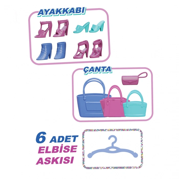 Buzlar Kraliçesi Gardırobu - Frozen Dolap - Elsa Giysi Dolabı - Elsanın Kıyafet Dolabı