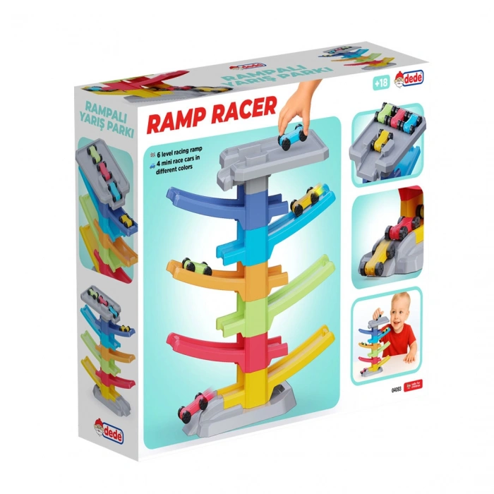 Rampalı Yarış Parkı (6 Katlı) - Oyuncak Araba Seti Yarış Seti Kaydıraklı Otopark Garaj Seti