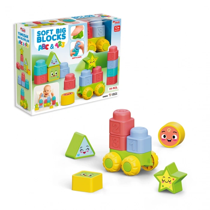Yumuşak Big Bloklar ABC & 123 - Büyük Yumuşak Bloklar - Büyük Soft Lego Oyuncakları