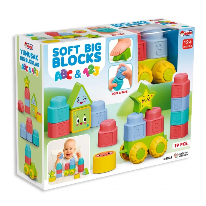 Yumuşak Big Bloklar ABC & 123 - Büyük Yumuşak Bloklar - Büyük Soft Lego Oyuncakları