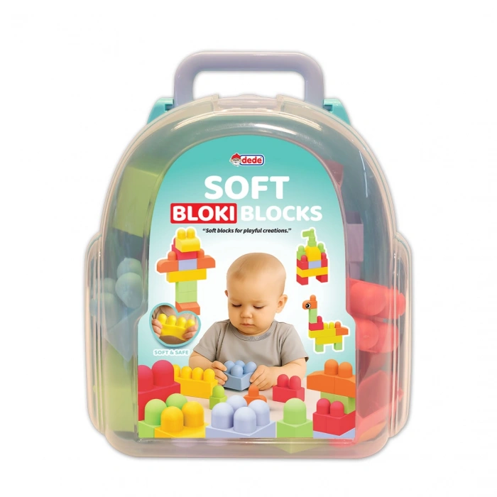 Yumuşak Bloki Blokları Sırt Çantası - Büyük Yumuşak Bloklar - Büyük Soft Lego Oyuncakları