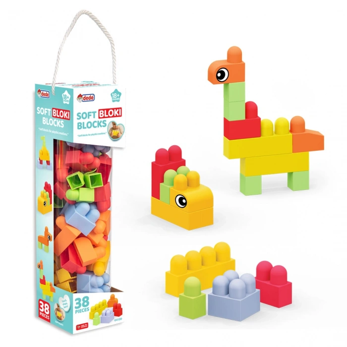 Yumuşak Bloki Blokları 38 Parça - Büyük Yumuşak Bloklar - Büyük Soft Lego Oyuncakları