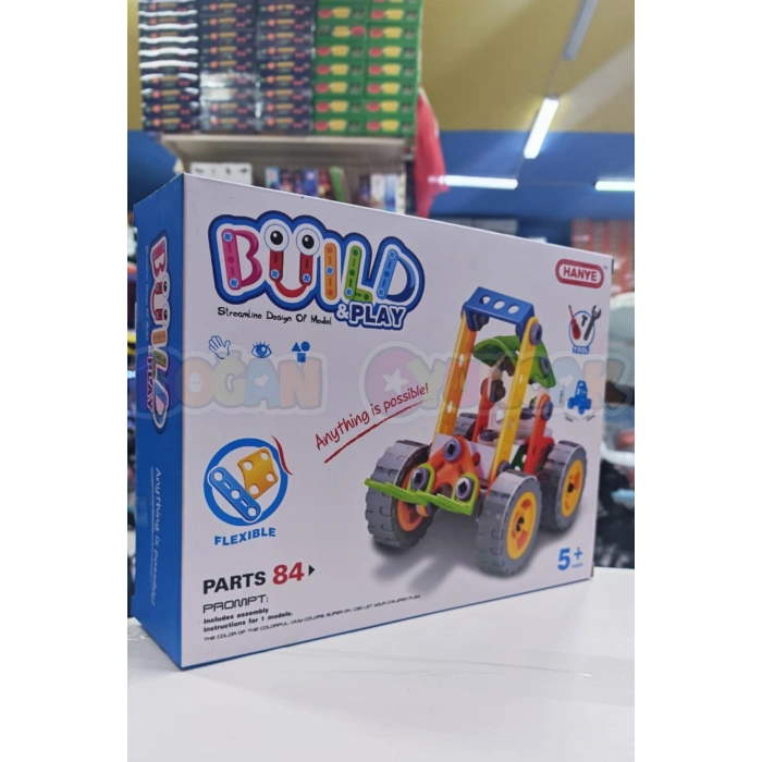 Hanye Sök-Tak Forklift Makinesi Modeli - Oyuncak Söktak İnşaat Modeli - Lego Setleri