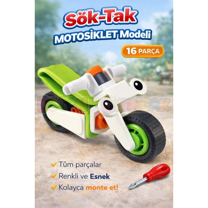Hanye Sök-Tak Motosiklet Modeli - Oyuncak Söktak Motorsiklet Modeli - Lego Setleri