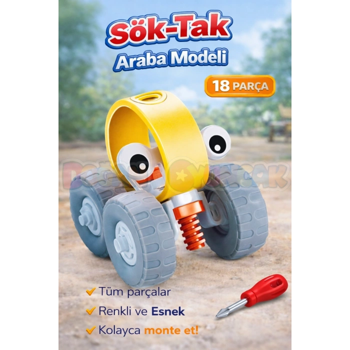 Hanye Sök-Tak Araba Modeli - Oyuncak Söktak Araba Modeli - Lego Setleri