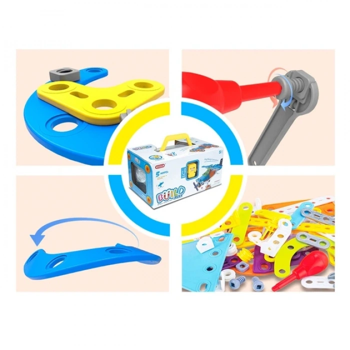 Hanye Sök-Tak Karma Seti Modeli - Oyuncak Söktak 5i Bir Arada Çanta Modeli - Lego Setleri