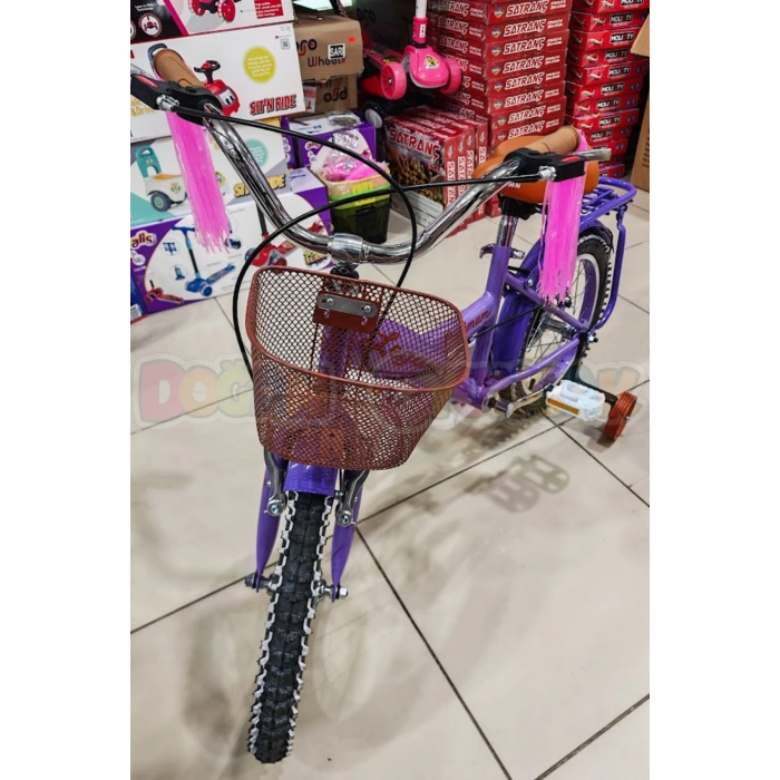 BMX Legano Optimum Series Retro 16 Jant Çocuk Bisikleti Mor - Legano 16 Jant Bisiklet Retro BMX Bisiklet
