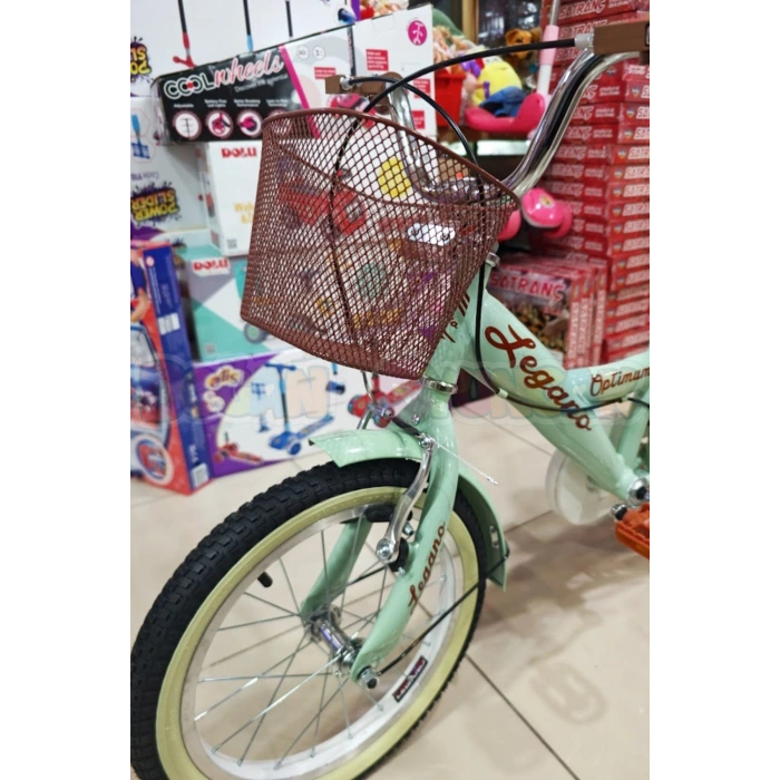 BMX Legano Optimum Series Retro 16 Jant Çocuk Bisikleti Yeşil - Legano 16 Jant Bisiklet Retro BMX Bisiklet