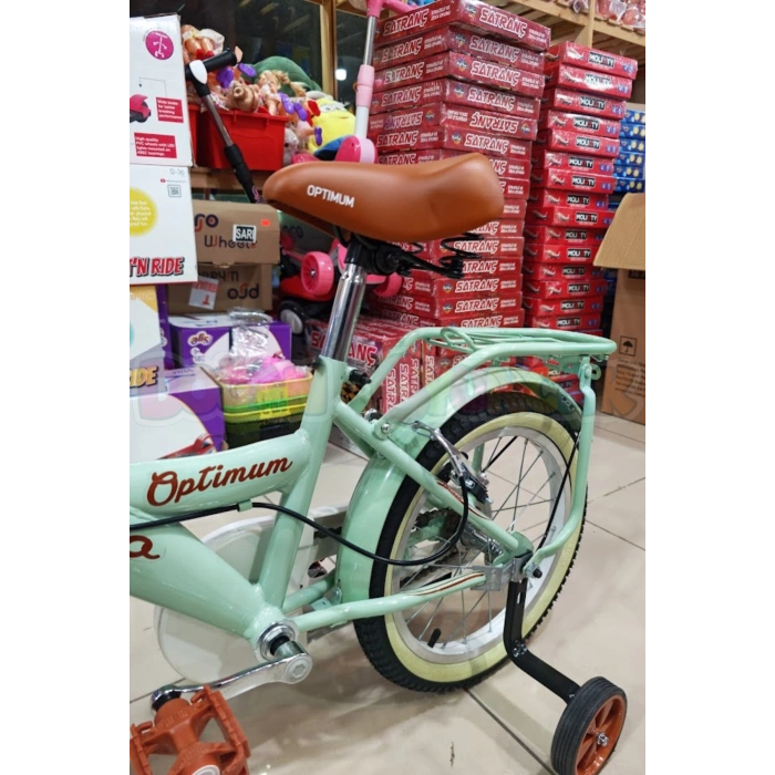 BMX Legano Optimum Series Retro 16 Jant Çocuk Bisikleti Yeşil - Legano 16 Jant Bisiklet Retro BMX Bisiklet