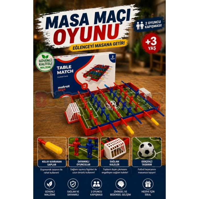 Masa Maçı Oyunu - Futbol Oyuncakları - Top Oyuncak Langırt Setleri - Langırt Oyuncakları