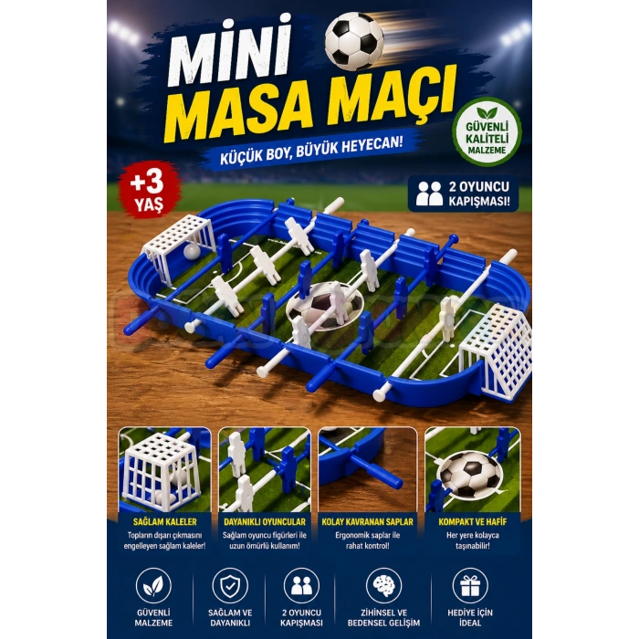 Mini Masa Maçı - Futbol Oyuncakları - Top Oyuncak Langırt Setleri - Langırt Oyuncakları