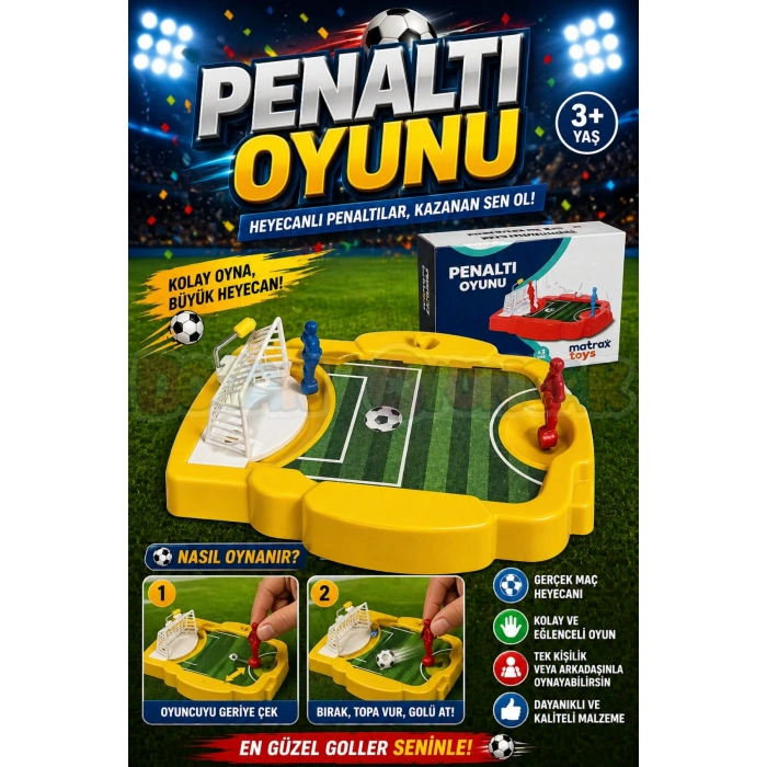 Penaltı Oyunu - Futbol Maçı Oyuncak - Futbol Oyuncakları - Top Oyuncak Langırt Setleri - Langırt Oyuncakları - Masa Oyunu