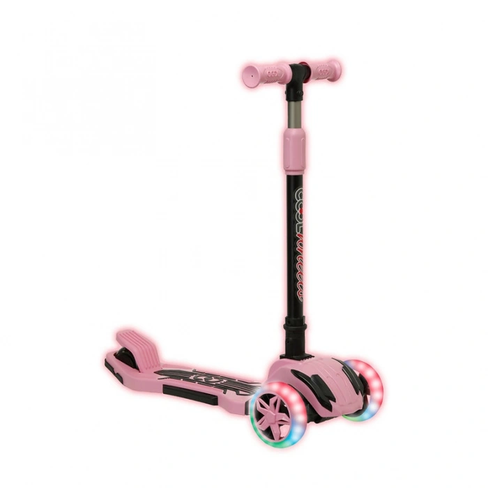 Cool Wheels Pembe Luna Işıklı 3 Tekerlekli Katlanabilir Scooter - CoolWheels Scooter - Çocuk Scooter
