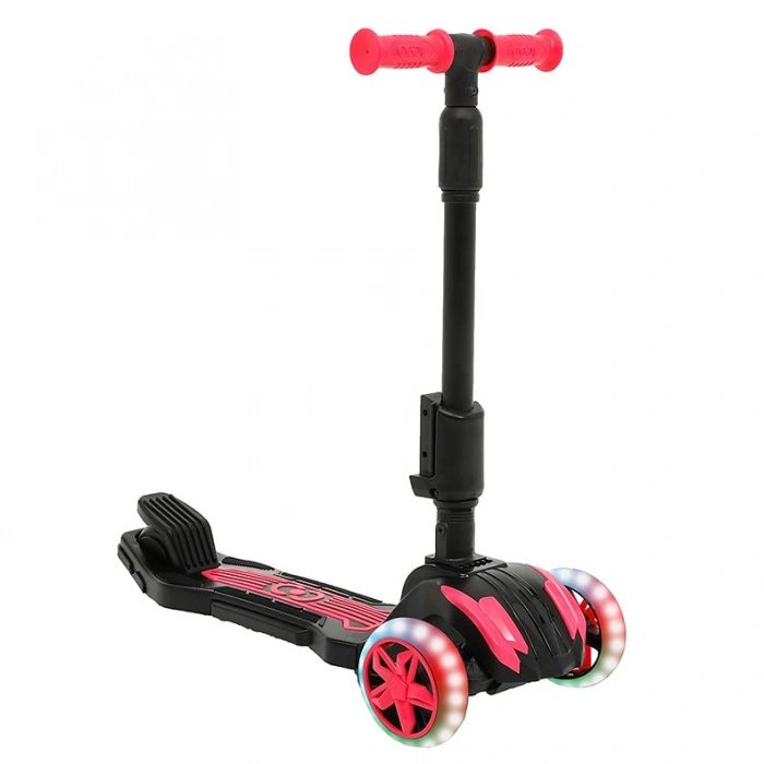 Cool Wheels Oturaklı Pembe Combo Işıklı 3 Tekerlekli Katlanabilir Scooter - CoolWheels Scooter - Çocuk Scooter