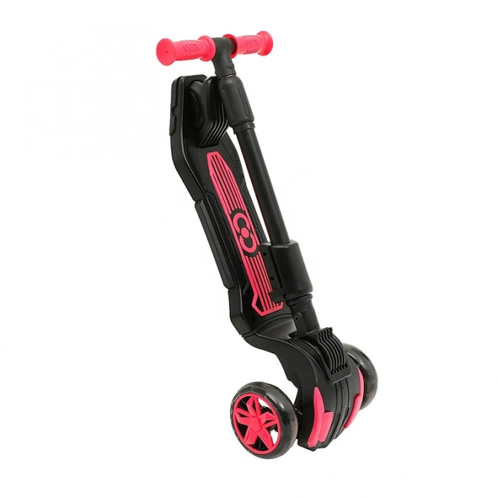 Cool Wheels Oturaklı Pembe Combo Işıklı 3 Tekerlekli Katlanabilir Scooter - CoolWheels Scooter - Çocuk Scooter