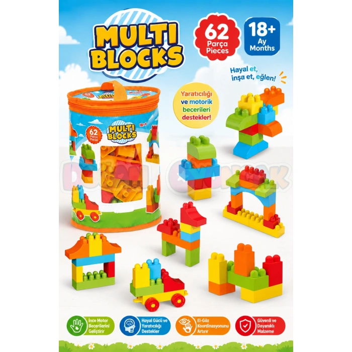 Multi Blocks (62 Parça) - Multi Bloklar - Mutli Legolar - Lego Setleri - Lego Oyuncakları