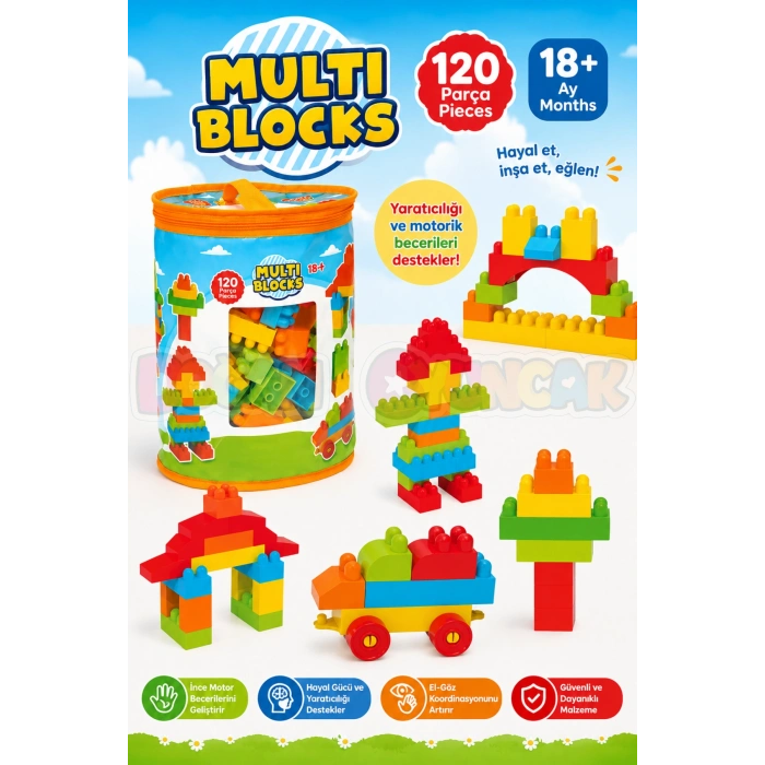 Multi Blocks (120 Parça) - Multi Bloklar - Mutli Legolar - Lego Setleri - Lego Oyuncakları