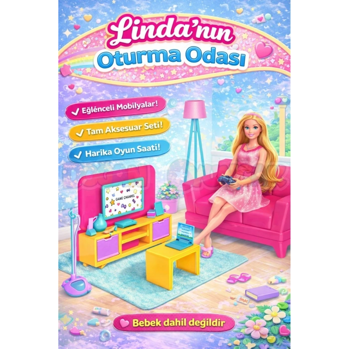 Lindanın Tüm Setleri - Ev Setleri - Barbie Ev Seti - Tatil Evi - Ev Eşyaları - Evcilik Seti - Linda Setleri