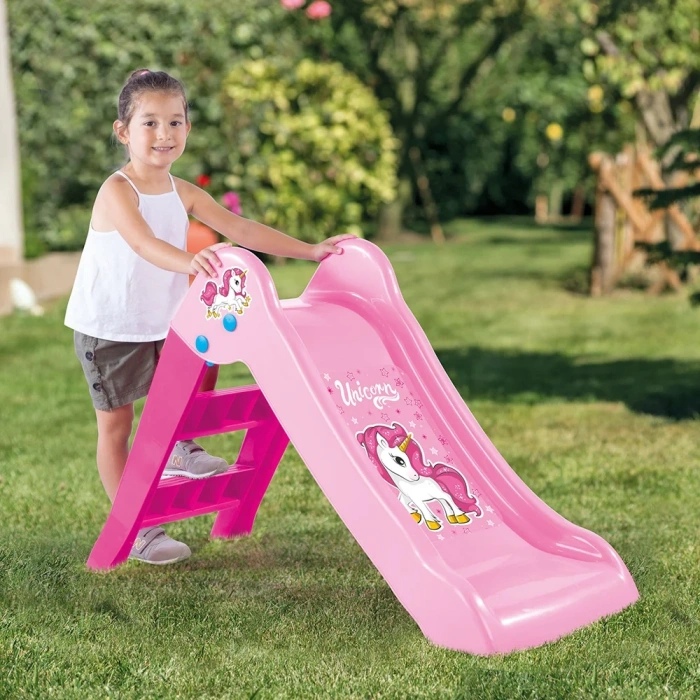 Dolu Unicorn İlk Kaydırağım - Çocuk Kaydırak - Çocuk Kaydırağı Küçük Kaydırak