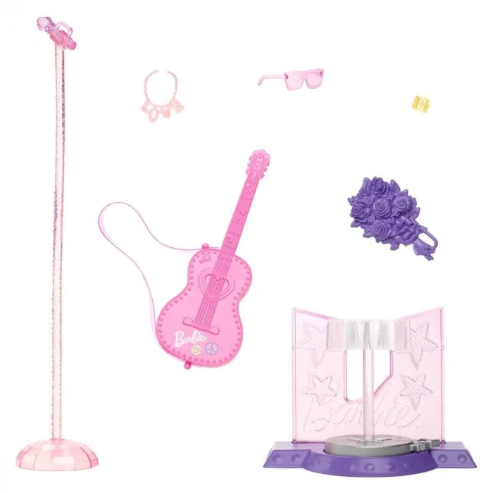 Barbie 65.Yıl Deluxe Kariyer Bebekleri - Pop Yıldızı HRG41 - Barbie Oyuncak Barbie Bebek Barbi Meslek